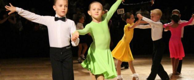 Спортивные бальные танцы для детей: со скольки лет и какая польза
