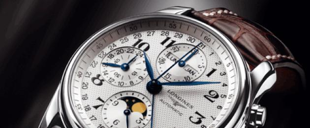 Charakteristiky pánskych hodiniek.  Aké hodinky vybrať pre muža