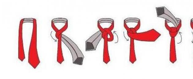 Как завязывать галстук подробная схема. Как оригинально завязать красивый галстук