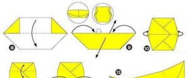 Схема скоростного катера из бумаги. Как создать катер из бумаги? Все просто