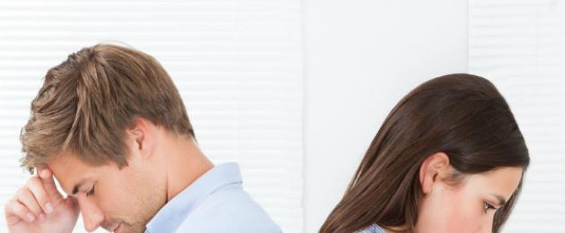 Príčiny konfliktov a rozvodov v rodine.  Konflikty medzi manželmi