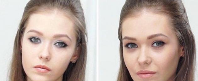 Dlouhý tvar obličeje: střihy a účesy, make-up a brýle.  Jak opravit dlouhý obličej pomocí make-upu Jak opravit dlouhý obličej