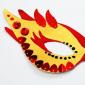 DIY karnevalová maska: jednoduché nápady Maska na obličej vystřižená z papíru