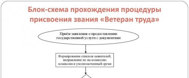 Документы для присвоения звания ветеран труда рф. Кому звание 