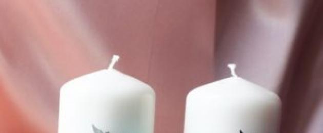 Výroba rodinného krbu na svadbu.  DIY svadobné sviečky - zdobenie sviečok na oslavy (krok za krokom majstrovská trieda s fotografiami)