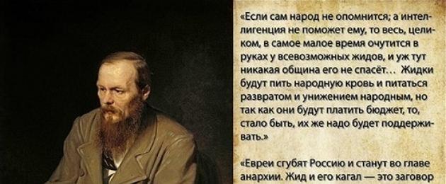 Достоевский о предательстве славянских народов. Пророчество Ф.Достоевского о черной неблагодарности 