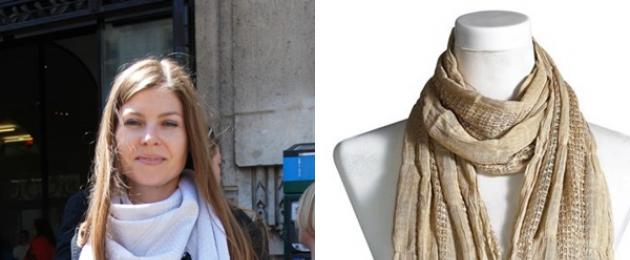 Красиво завязать капроновый шарф на шее. Как завязывать легкий шарф: практичные советы для современной модницы
