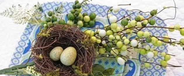 Jak vyzdobit stůl na Velikonoce.  Velikonoční stolní tradice
